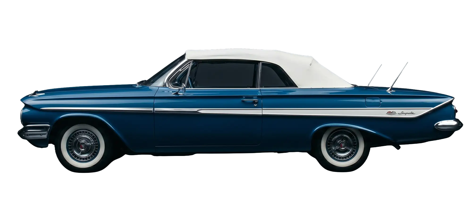 Classic lowrider with custom ragtop