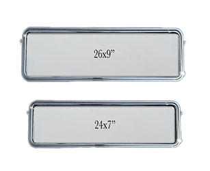 Engraved Standard Gangster Window sizes